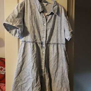 Lularoe Light Blue Ashton Dress Size XL